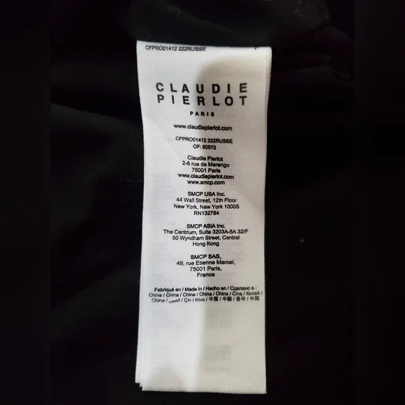 Claudie Pierlot french dress adorable brand new FR 36 US 4 oversized - Picture 8 of 8